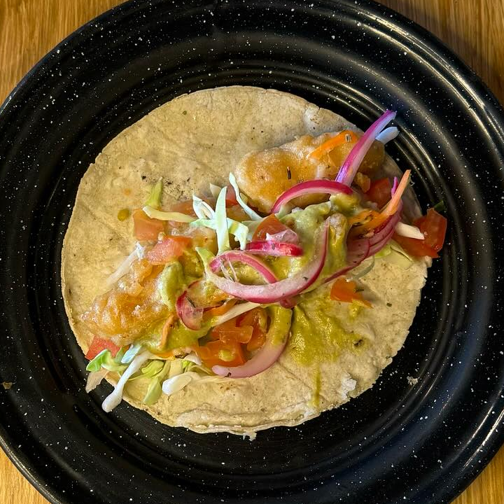 Taco con Camarón Capeado