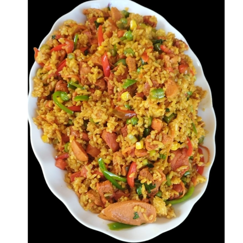 ARROZ CUATRO CARNES (4-5 personas)