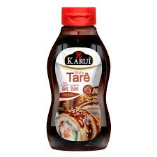 Molho tare Karui é um molho japons comumente usado como marinada ou molho para carnes, vegetais e grelhados. É uma combinação de molho de soja, mirin, saque, açúcar, alho e gengibre e tem um perfil de sabor agridoce. Este produto pode conter variação de cor.