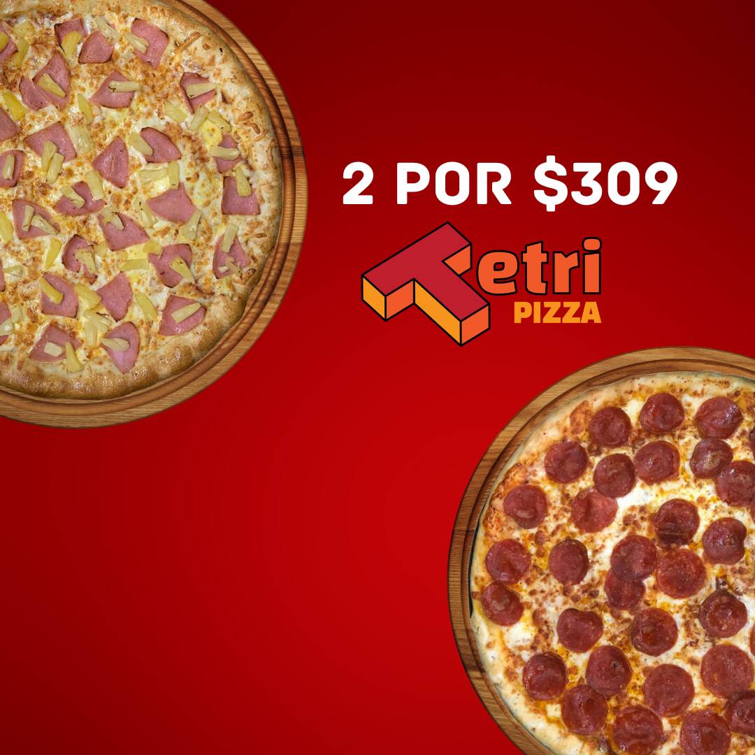 Combo 2 Pizzas de Orilla Rellena
