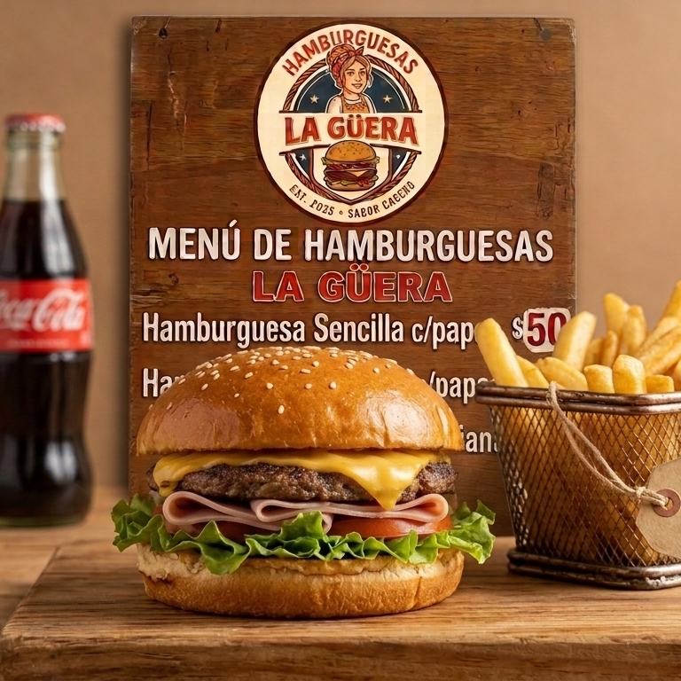 Hamburguesa Especial c/ Papas