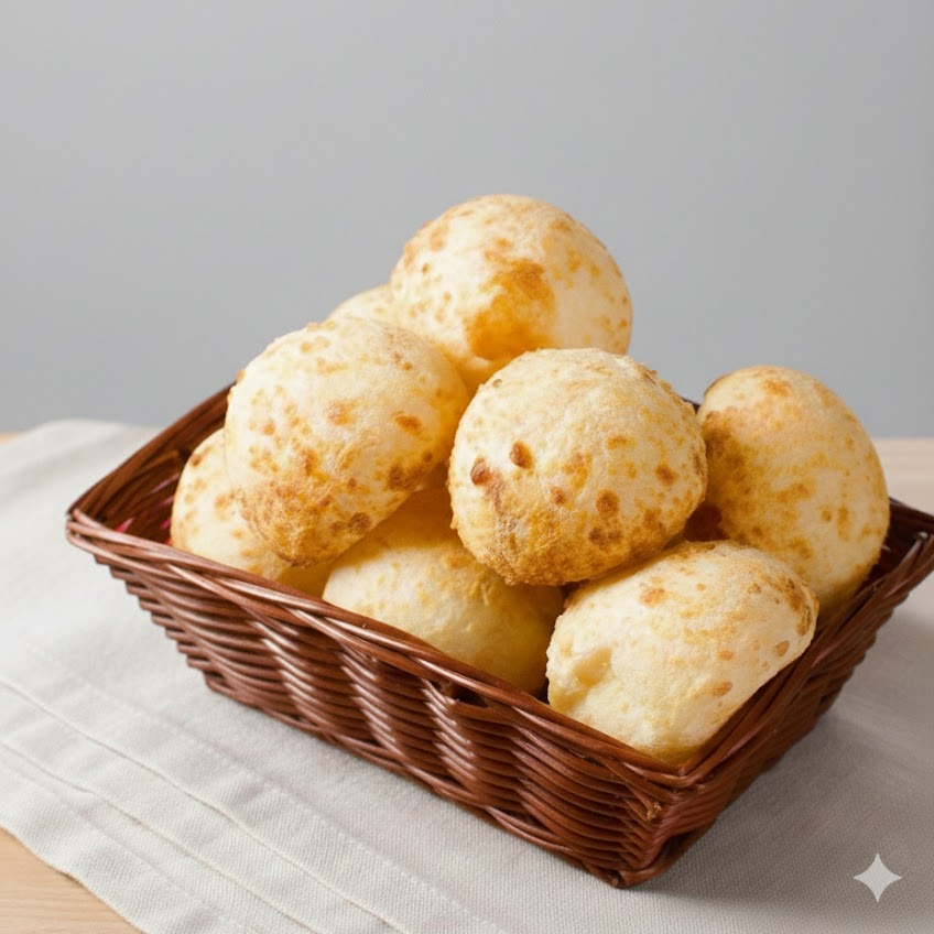 Esse pão de queijo foi tipo The Voice: quando experimentamos, viramos a cadeira na hora! Super leve, macio e pra completar a perfeição, recheado na medida com frango caipira. A porção contém 5 unidades de 30g cada. Produzido em Minas Gerais. Experimenta e depois conta pra gente o que achou.
