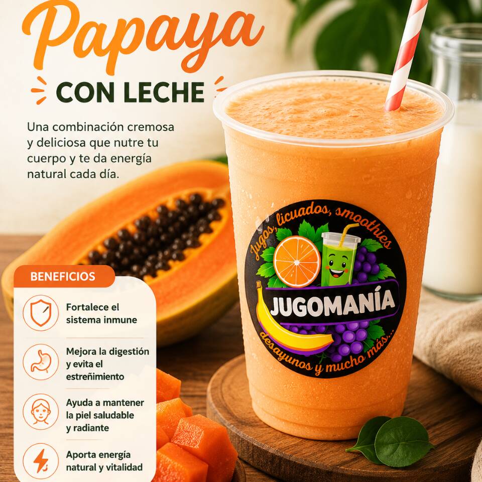 Licuado de Papaya