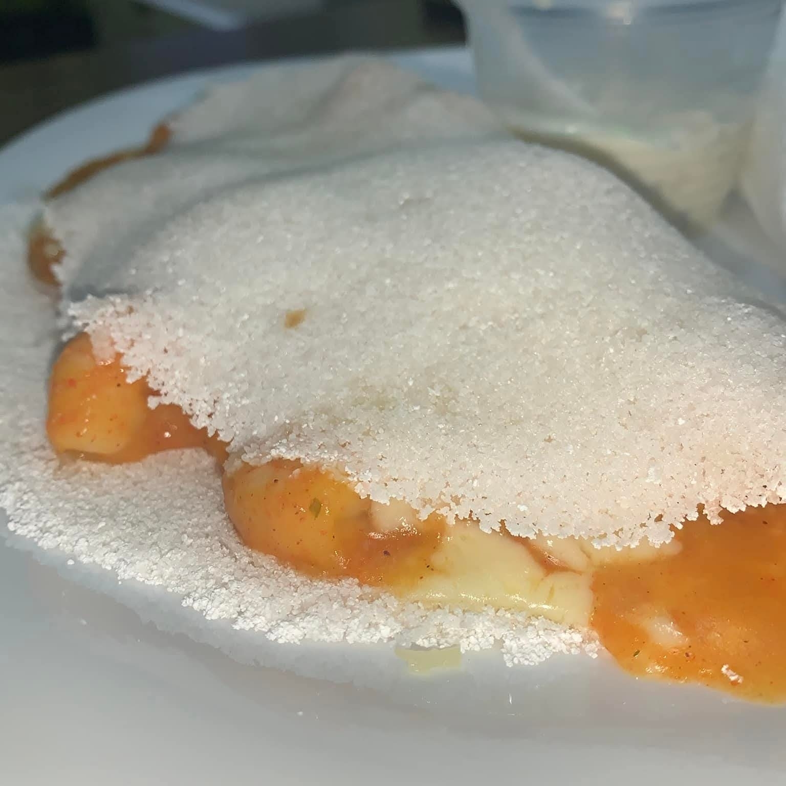 Filé de camarão com requeijão