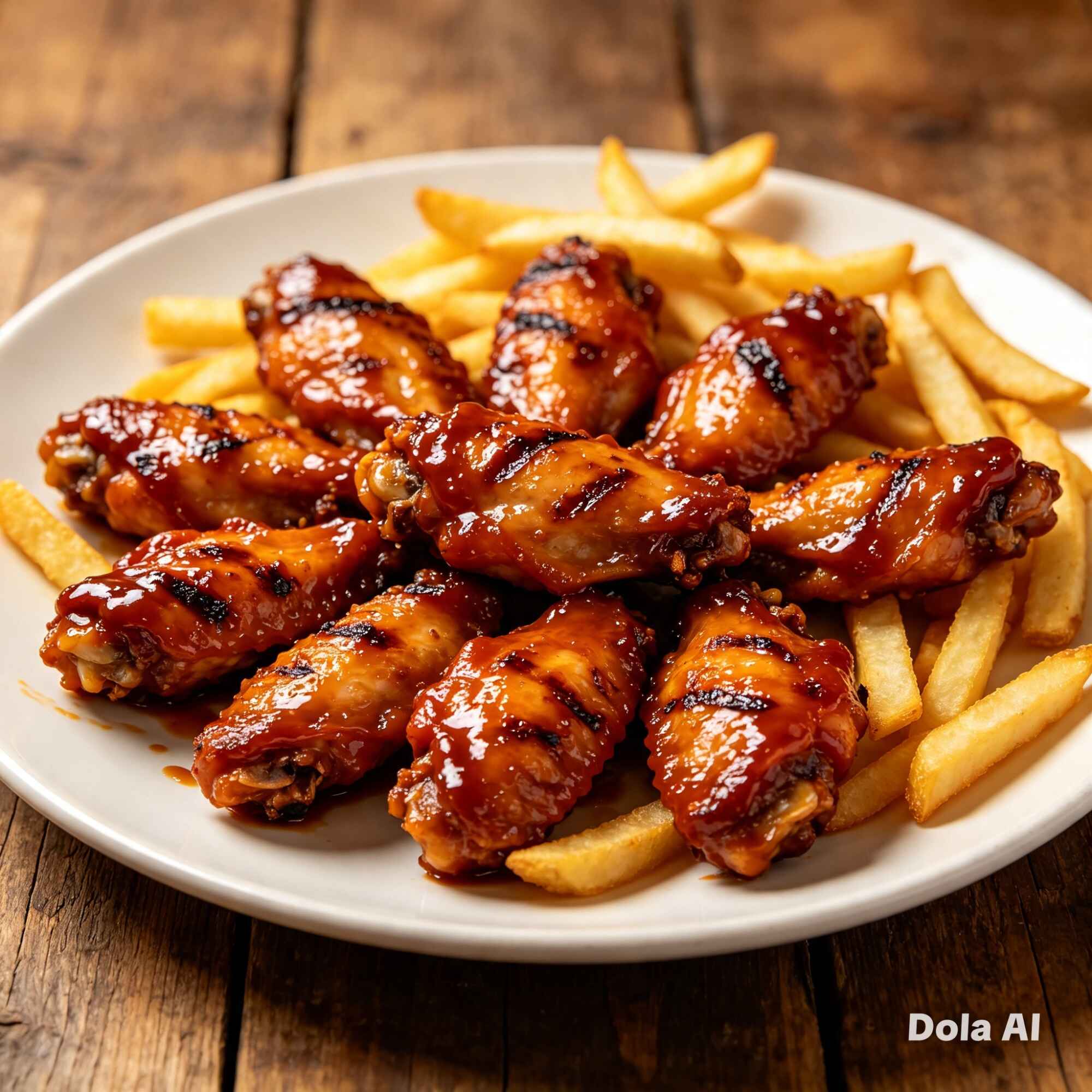 Combo 5 Alitas Broaster Bbq + Papa