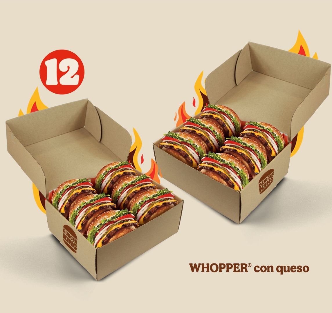 Family Box 12: Whopper con queso