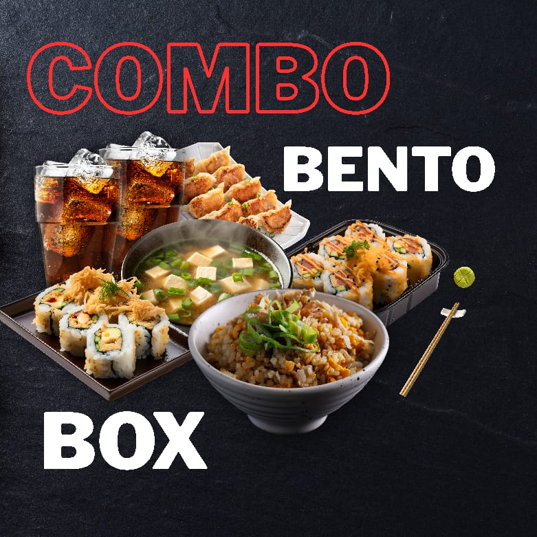 SUSHI + ARROZ FRITO + ENTRADA + BEBIDA + PROTEINA