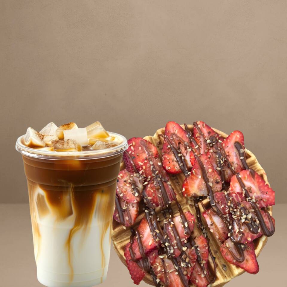 COMBO WAFFLES Y CAFE