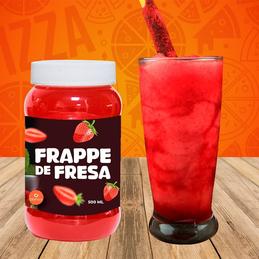 Frappe De Fresa de Agua 500 ml