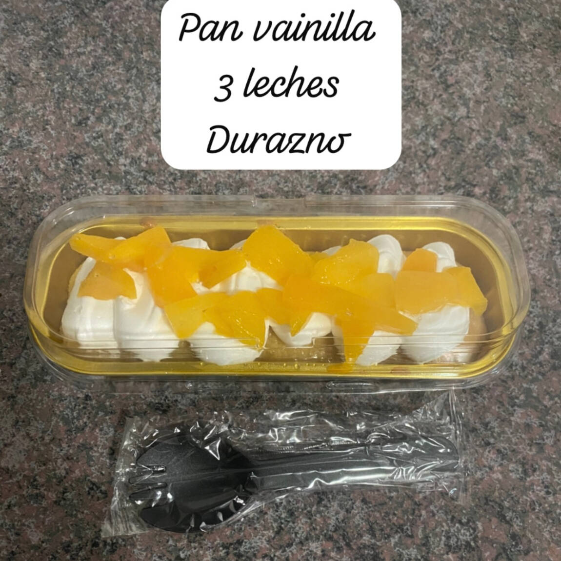 Pan y 3 Leches Vainilla Topping Durazno