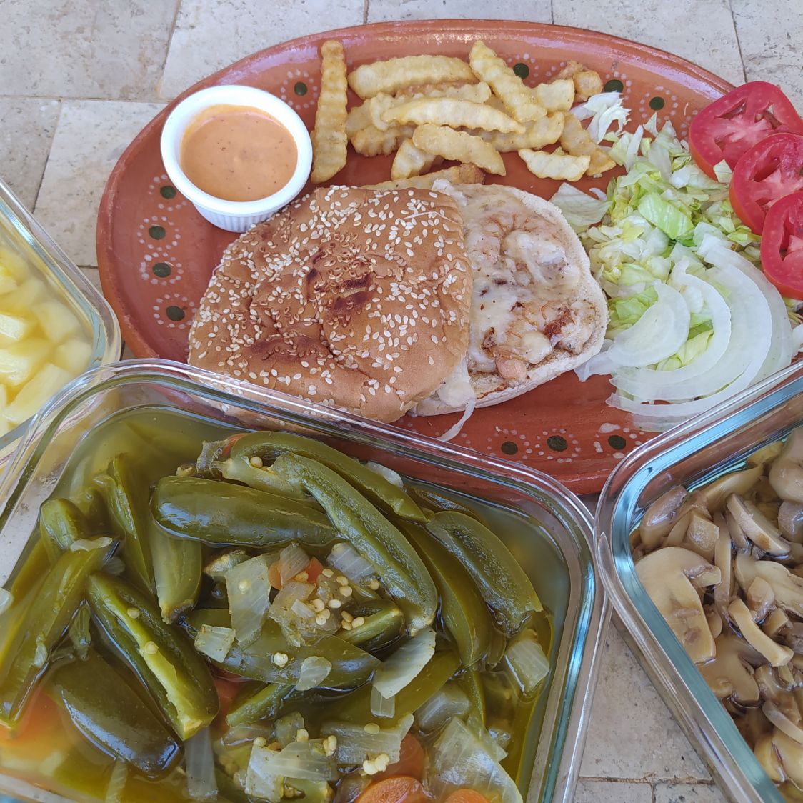 Hamburguesa de Camarón