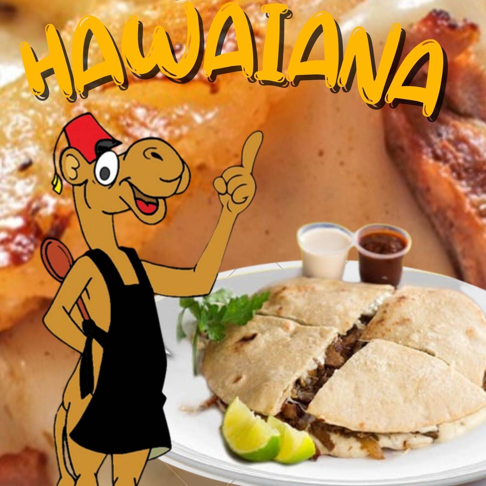Gringa Árabe Hawaiana