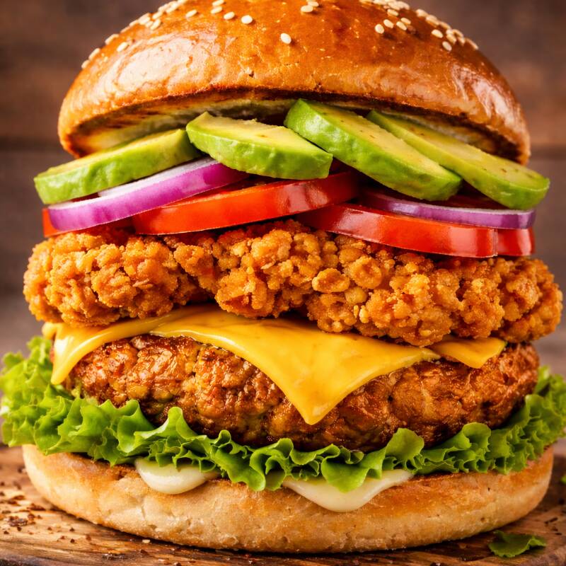 Especiales: Hamburguesa Pollo Frito