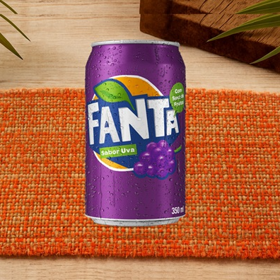 Fanta sabor Uva Lata 350ml
