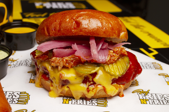 Hamburguesa de Pollo BBQ