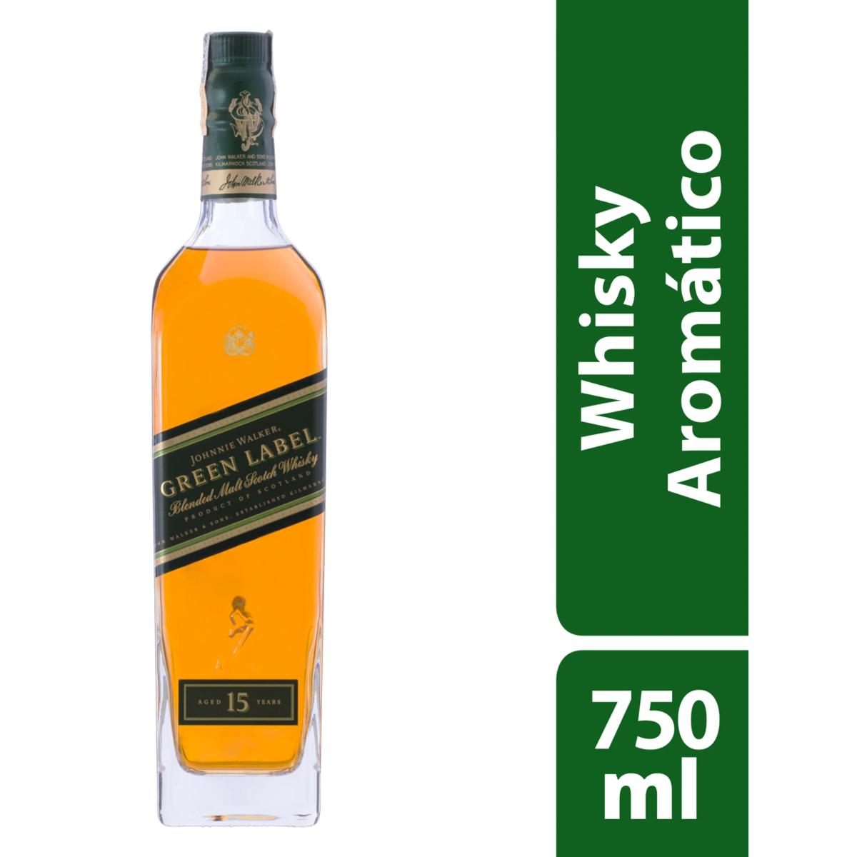 Combo de whisky Green Label. Acompanha 4 gelo saborizado, 4 RedBull, 4 Copo 700ml.