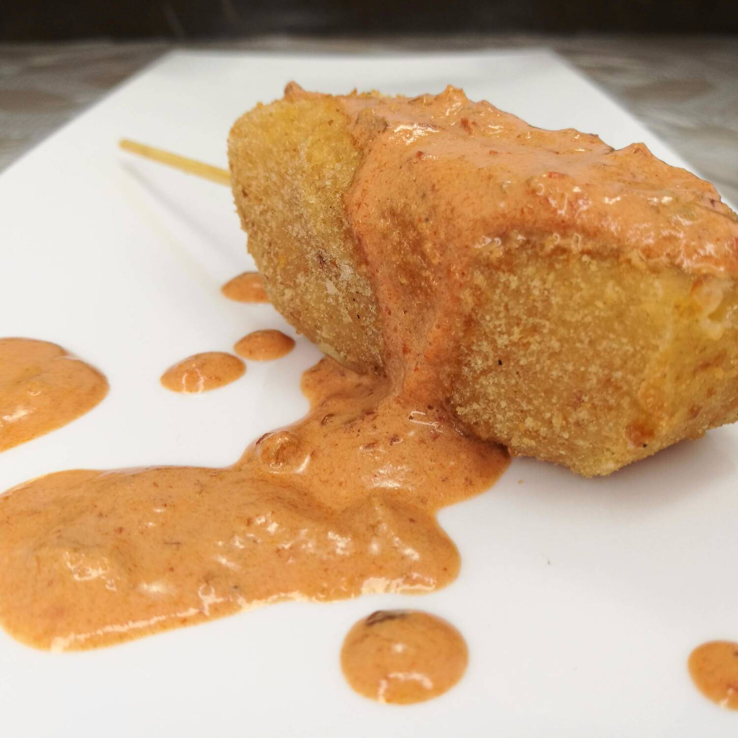 Kushiage Camarón con Queso Crema