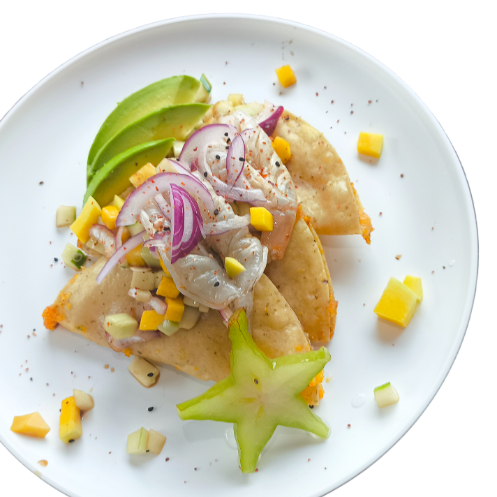 Tacos Dorados con Aguachile