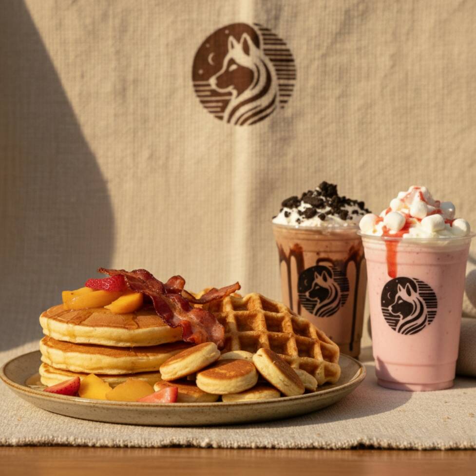 Dulce Luna(Waffles o Hot Cakes+Frappe o Malteada)