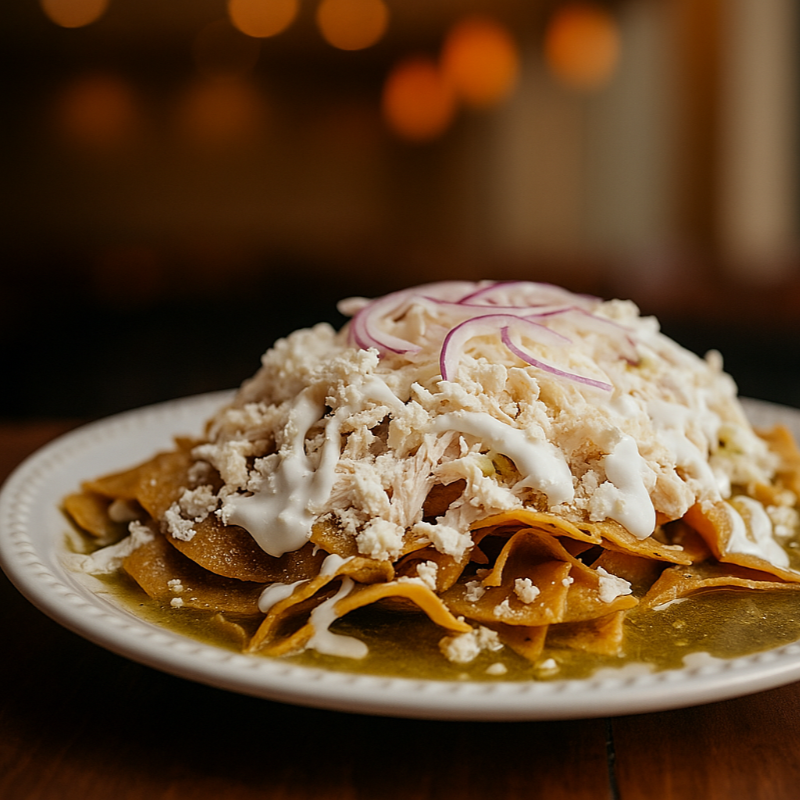 Chilaquiles con Pollo