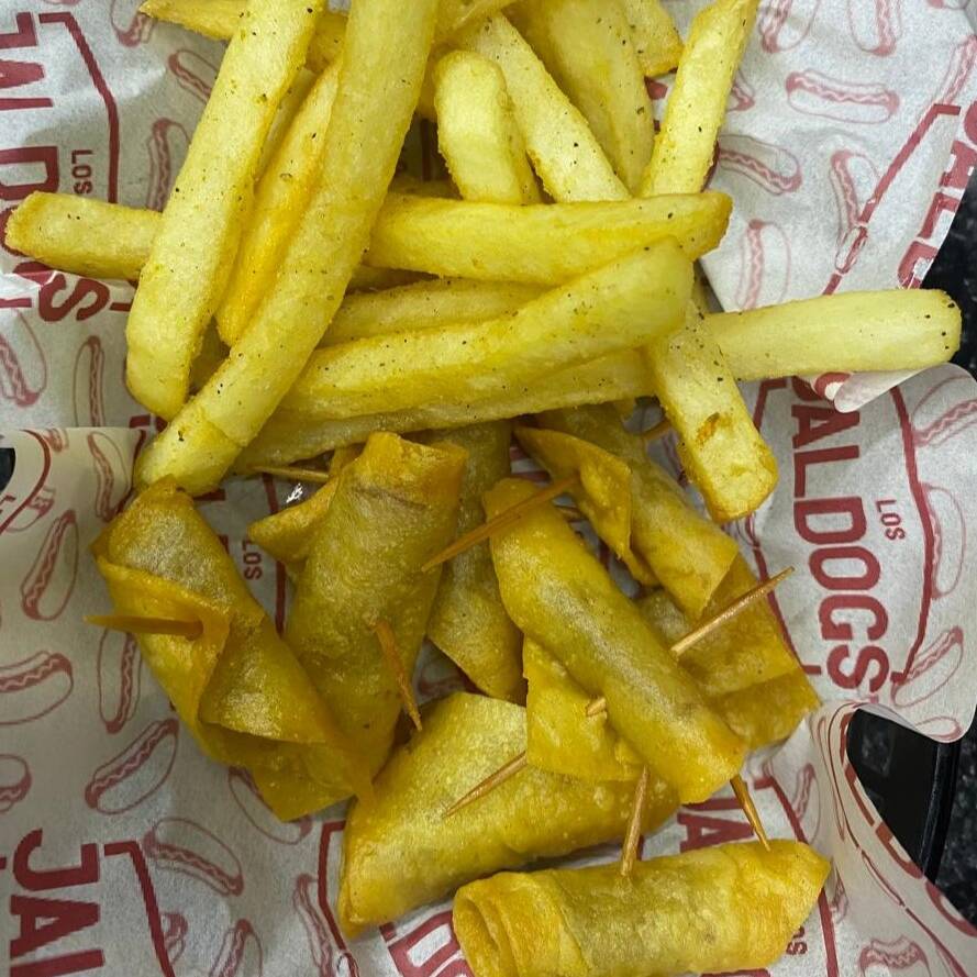 Salchitacos con Papas