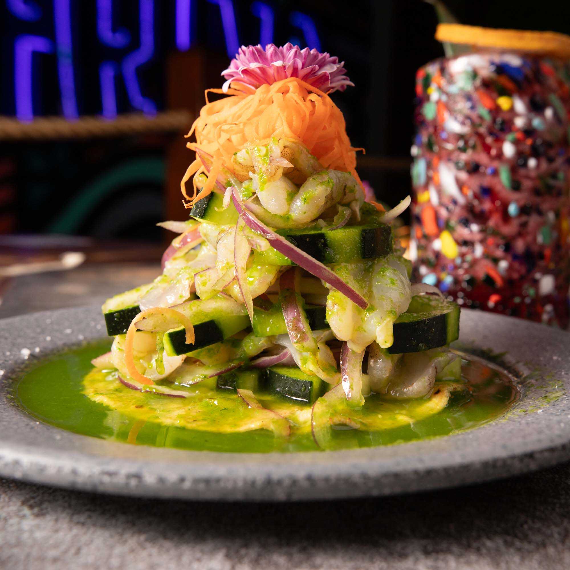 Aguachile Verde Tostada