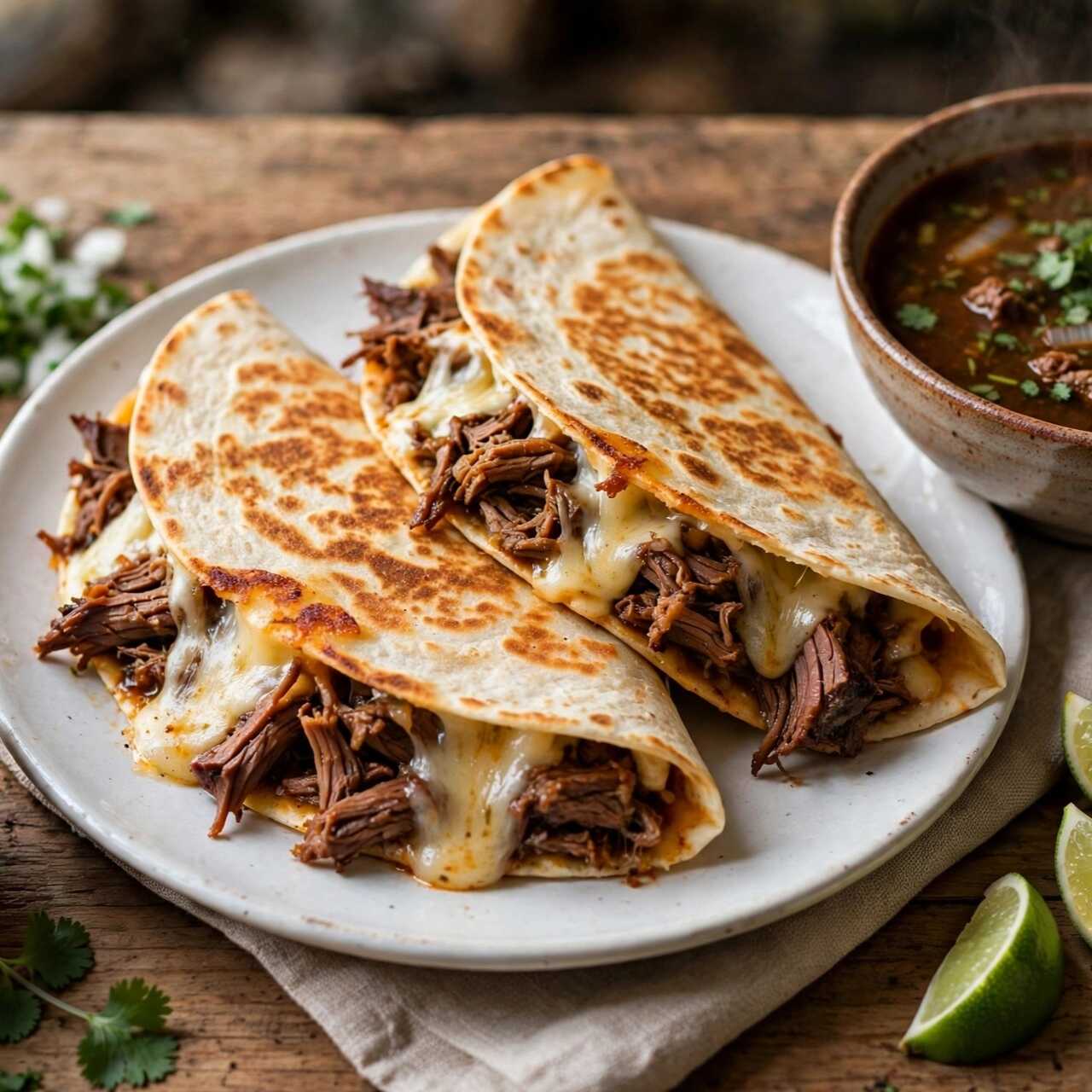 Quesabirria Tortilla de Harina
