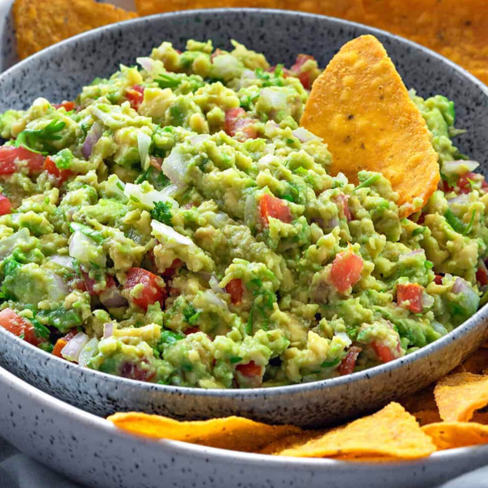 Orden de Guacamole con Totopos