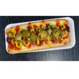 Hot Dog Sencillo con Salchicha De Carne De Des