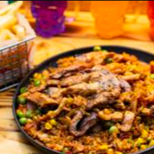 Combo Arroz Mixto + Papas + Bebida