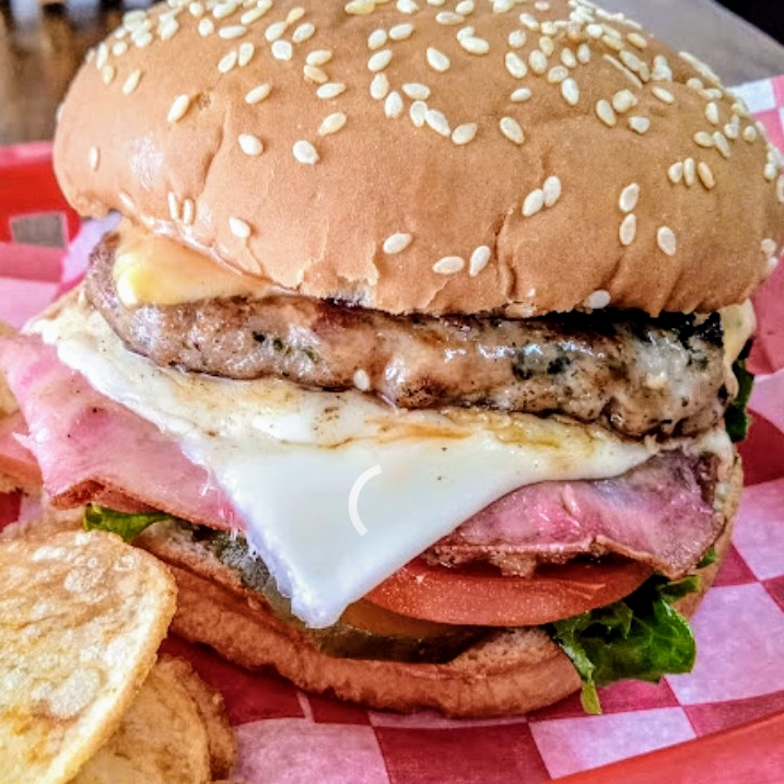 Combo BIG DOBLE Burger + Papás fritas