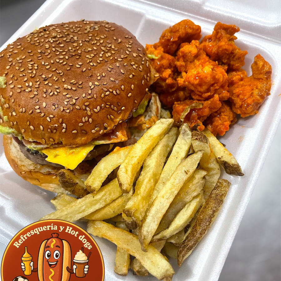 Hamburguesa y 130 gr Boneless