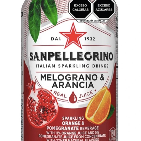 Agua Mineral San Pellegrino Granada y Naranja