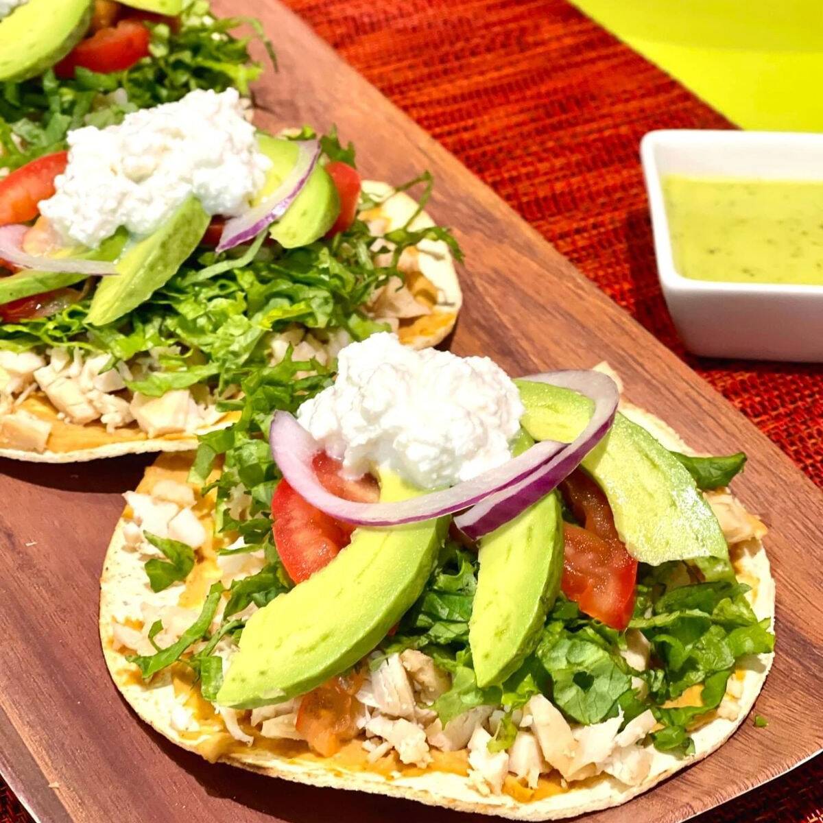 Tostadas de Pollo