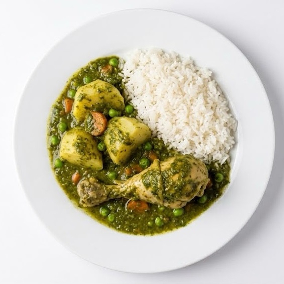 Seco de Pollo con Papas