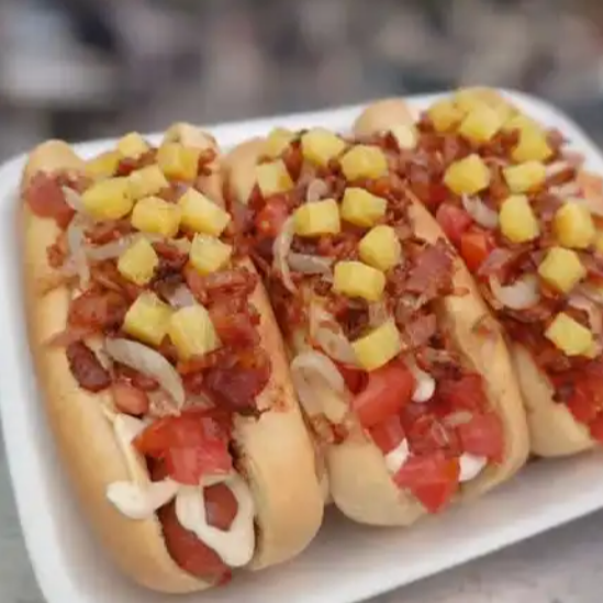Hot Dogs Hawaianos Orden de 3