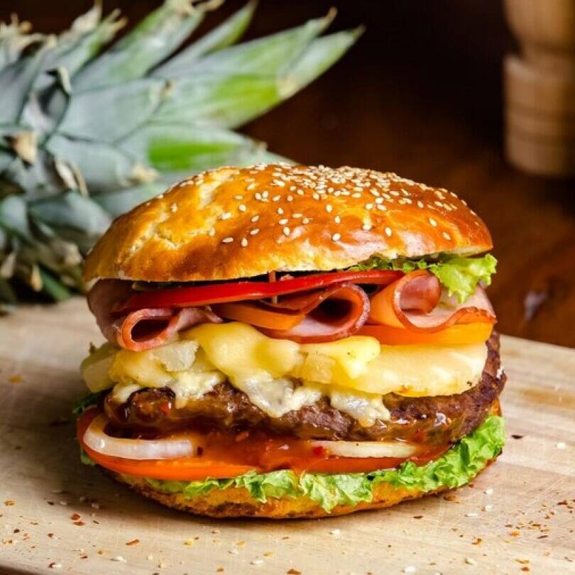 Hamburguesa Hawaiana