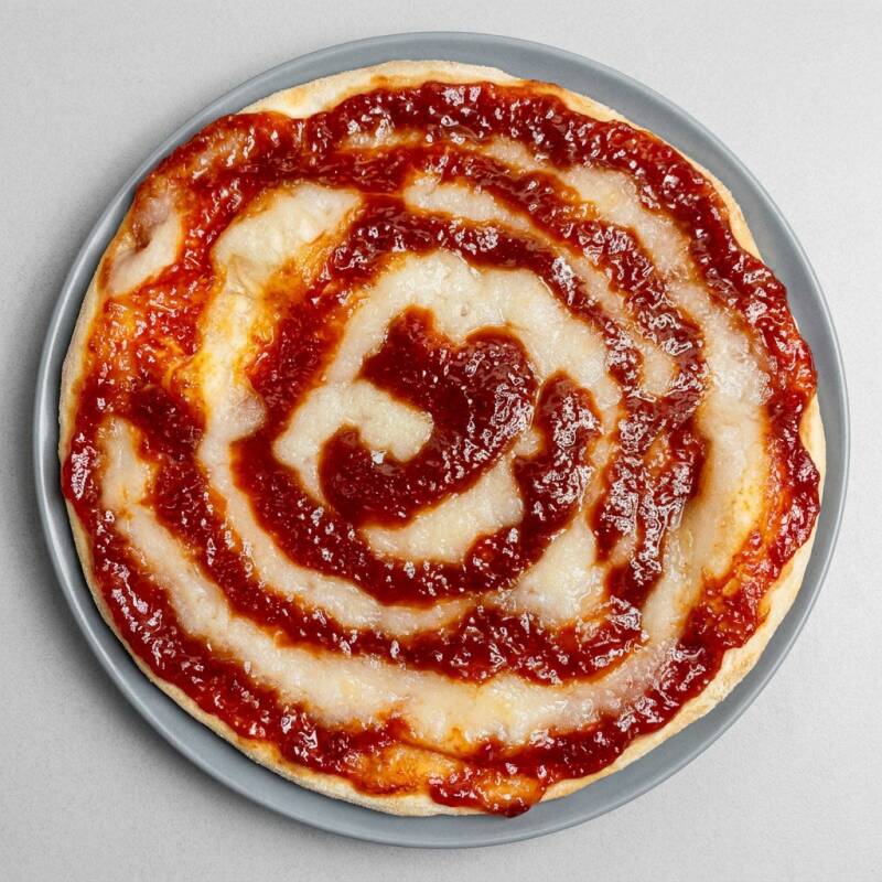 Pizza doce tamanho gigante com 35cm de diâmetro, de 1 sabor dividida em 8 fatias e servindo até 4 pessoas.