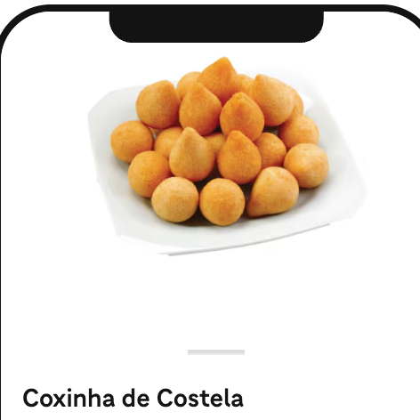 Salgadinho com massa leve e com recheio generoso. Frito e congelado, basta levar ao forno. Contém 20 unidades. Imagem meramente ilustrativa. Serve 4 Pessoas.