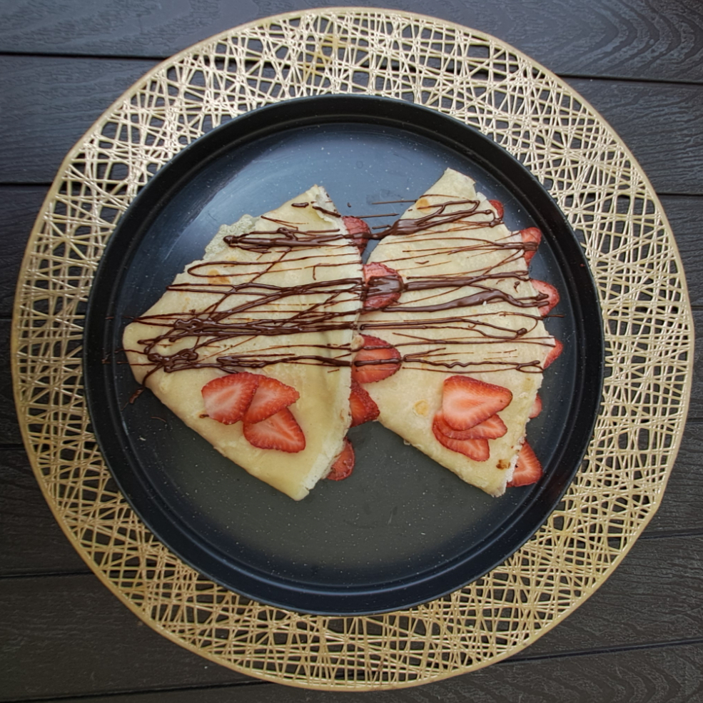 Crepa NUTELLA Fresa + Café De Olla 🍓☕