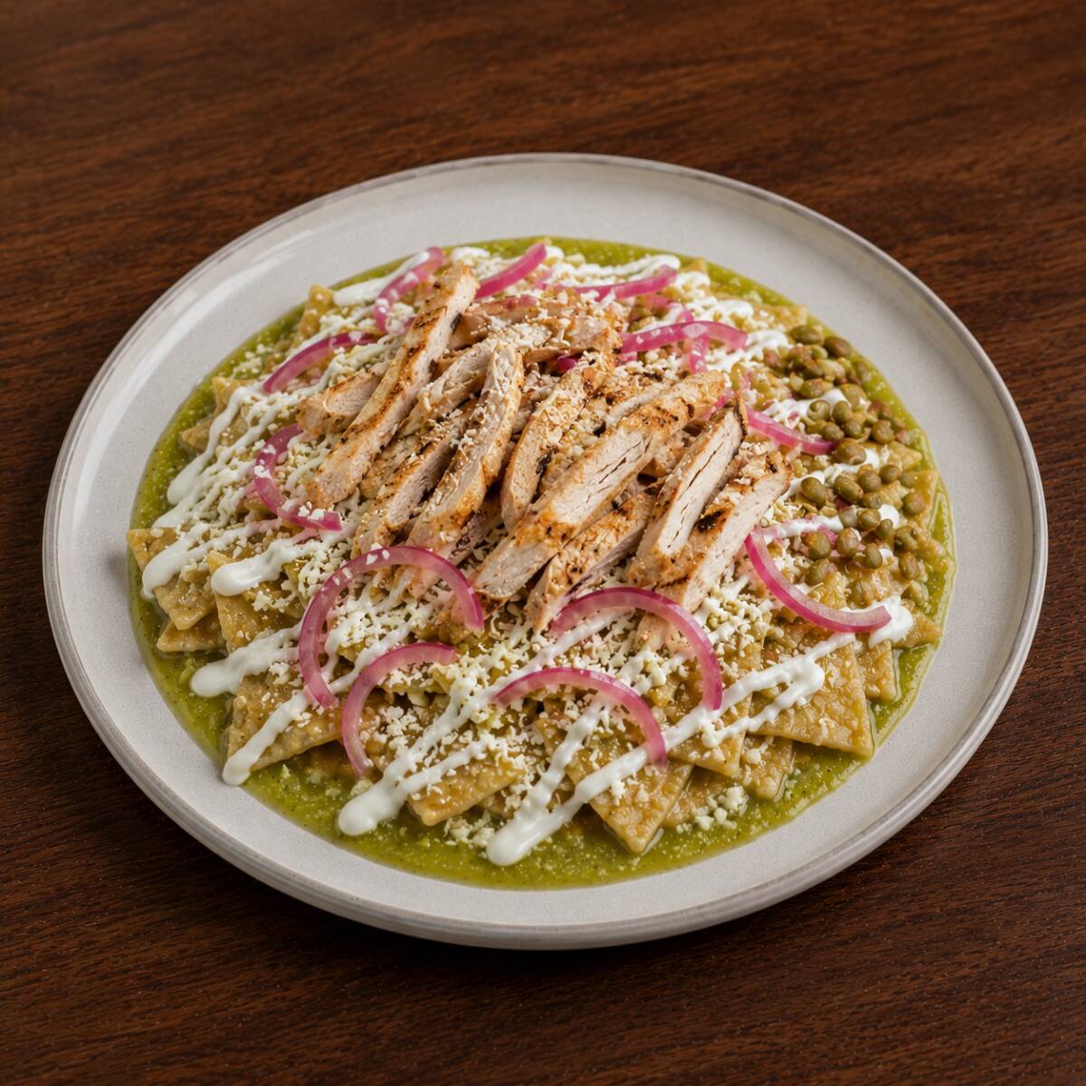 Chilaquiles Suizos con Pollo