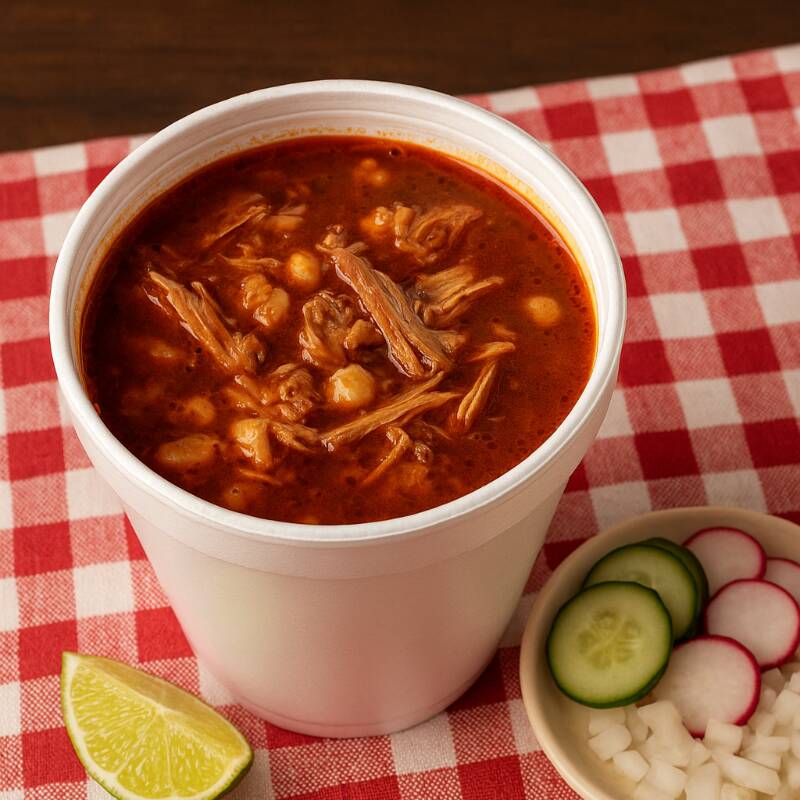 Litro de Pozole Surtido.