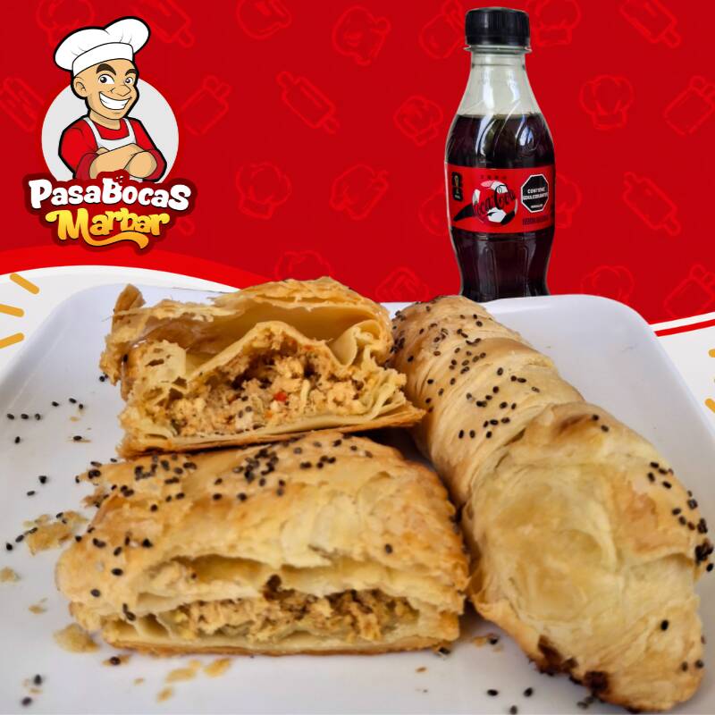 1 Dedito Queso y 1 Pastelito Pollo + Bebida