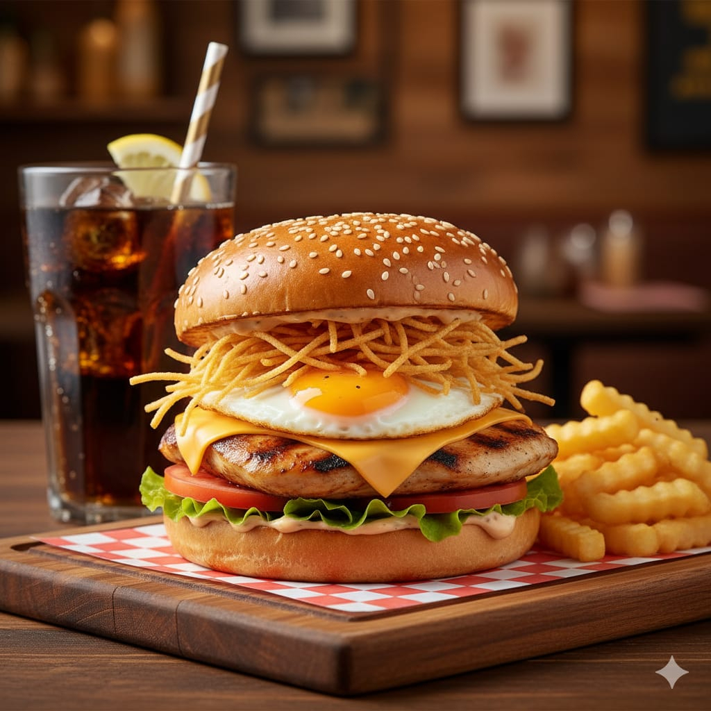 Combo Hamburguesa de Pollo