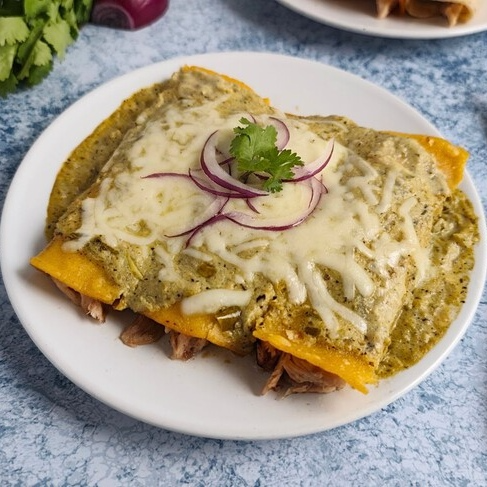 Enchiladas Suizas (4 Piezas)