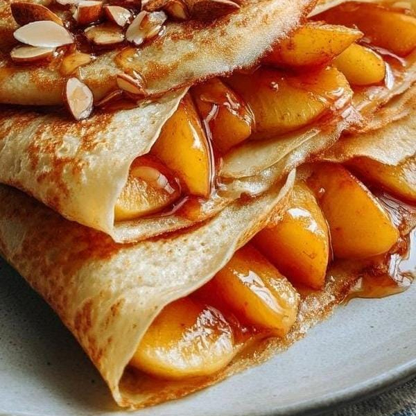 Crepa Durazno con Queso Philadelphia