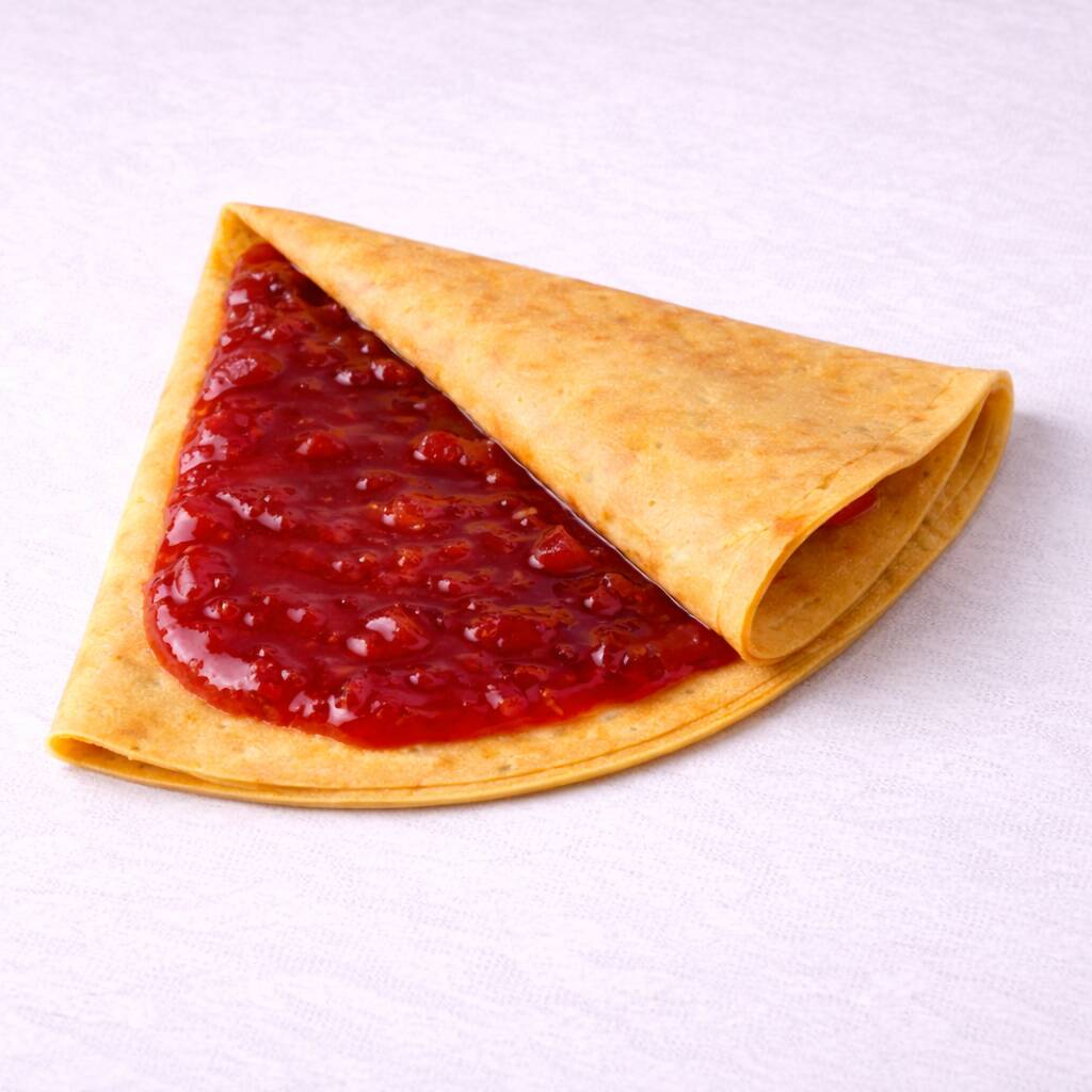 Crepa de Mermelada de Fresa