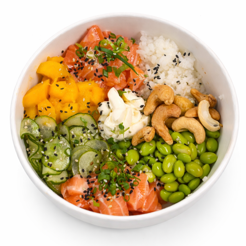 Monte seu poke do seu jeito: escolha a base, a proteína, os toppings e finalize com nossos molhos especiais.
Fresco, leve e com aquele toque gourmet.