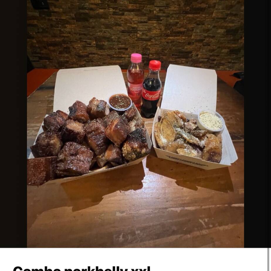 Combo PorkBelly "XXL" (400g)+Papas+2 Gaseosas