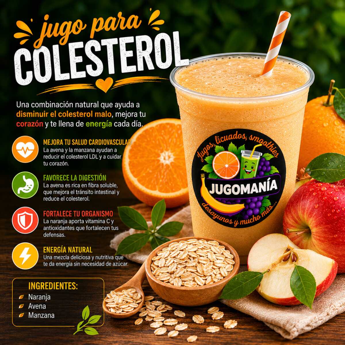 Juice "Adiós al Colesterol"